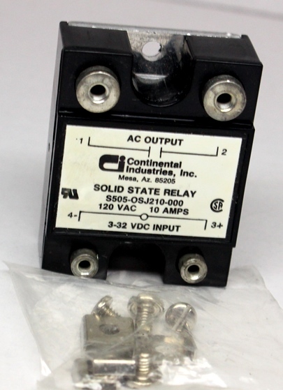 New Continental Industries S505-OSJ210-000 Solid State Relay  3-32 VDC Input