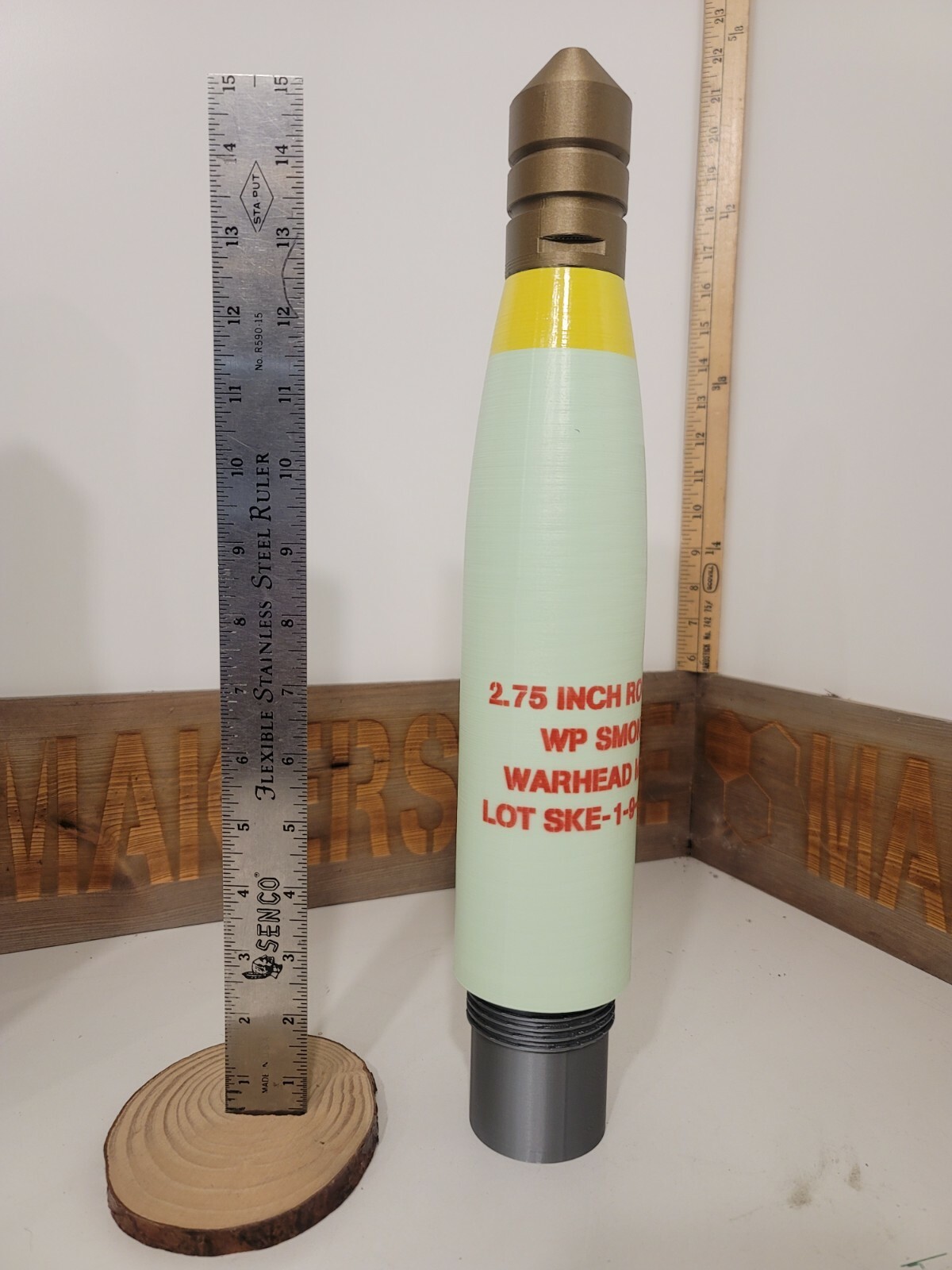 3D Printed M156 WP SMOKE 2.75 Inch Hydra FFAR Tip - Replica -Cosplay