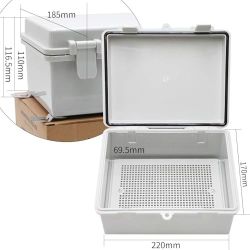 Small Junction Box Outdoor Electrical Watertight Plastic 8.6"*6.7"*4.3"