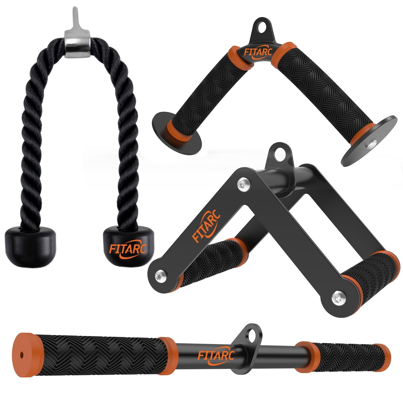 Fitarc Cable Machine Attachment Set for Gym & Home Workouts, Lat Pulldown Att...