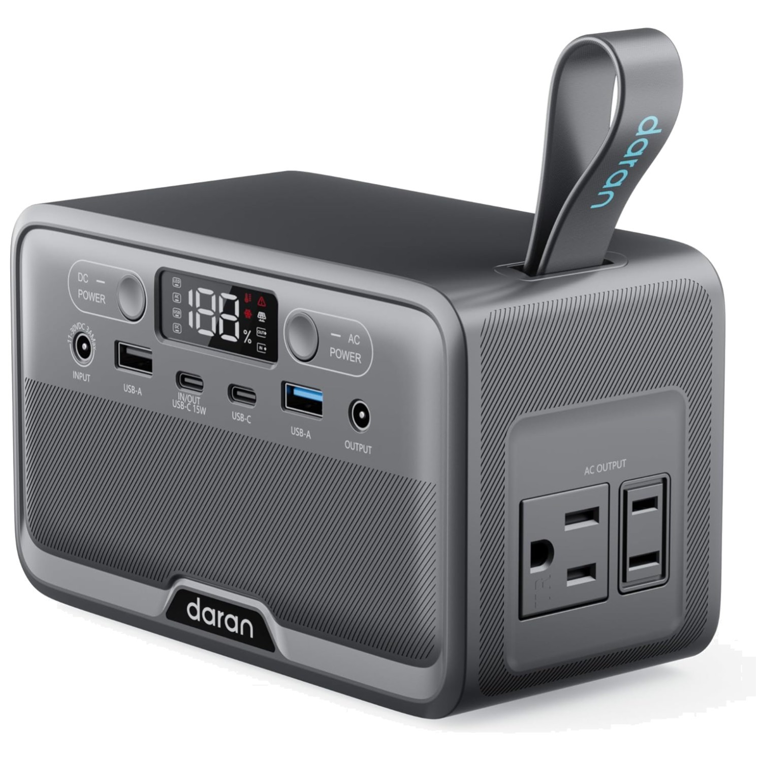 Ultra-Quiet Portable Charger - AC Outlets & Fast PD Charging