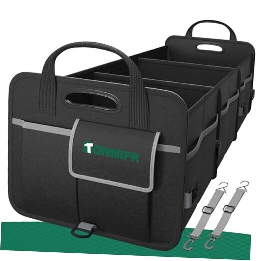 Heavy-Duty Trunk Organizer & Multi-Compartment Storage Box 92l (Organizer Only)