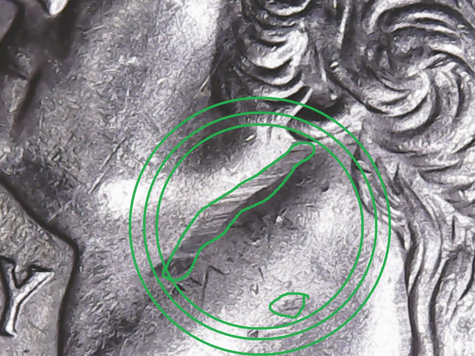 2006 P Colorado State Quarter with Feeder Finger Scrapes.