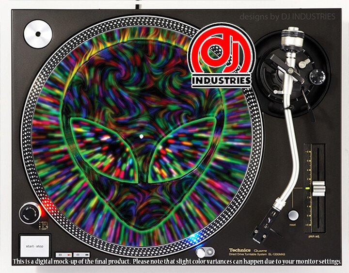Alien Psycho - 7"-12" DJ slipmat for LP turntable record player
