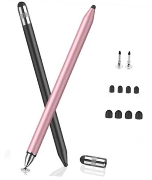 Stylus Pen for Touchscreen, 3-in-1 Universal iPad Stylus | Black/Rose Gold