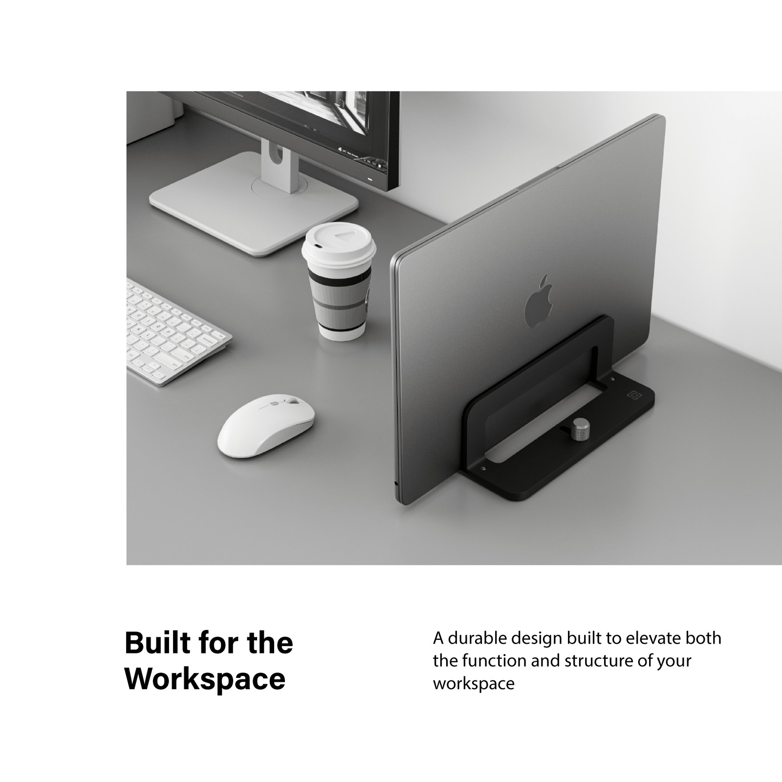Adjustable Vertical Laptop Stand – Non-Slip, Anti-Scratch, Universal