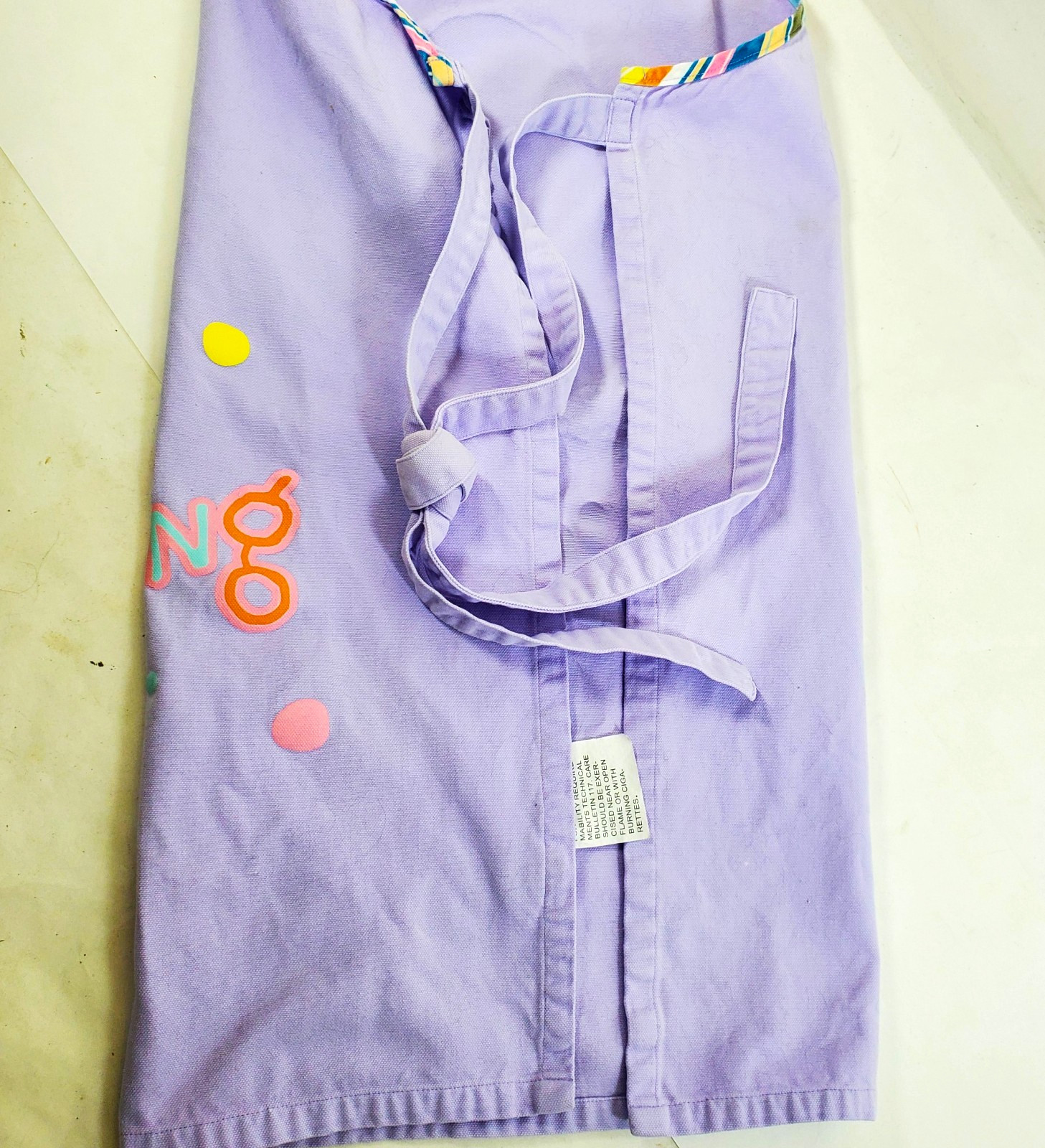 Old Navy Easter Egg Decorating Team Apron Purple Craft Cooking One Size