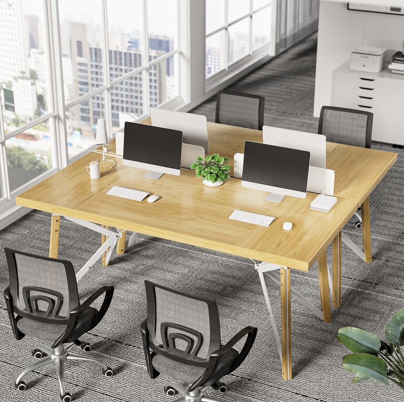 70.8” L Executive Desk, Large Computer Table Office Workstation Conference Table