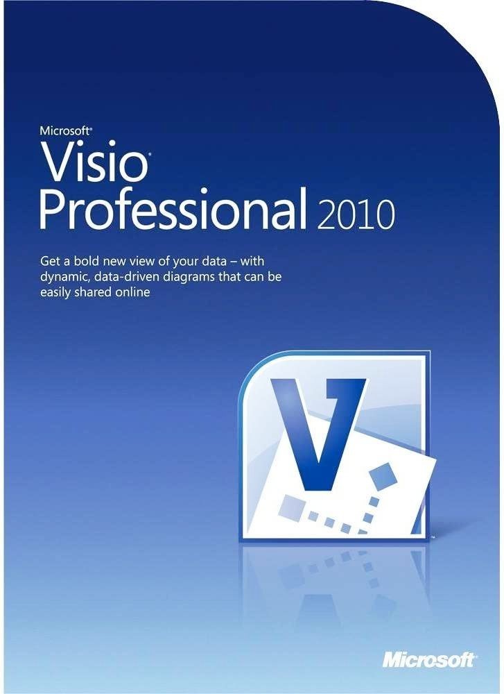 Microsoft Visio Professional 2010 Full Version w/ 3 Keys License 3 PCs