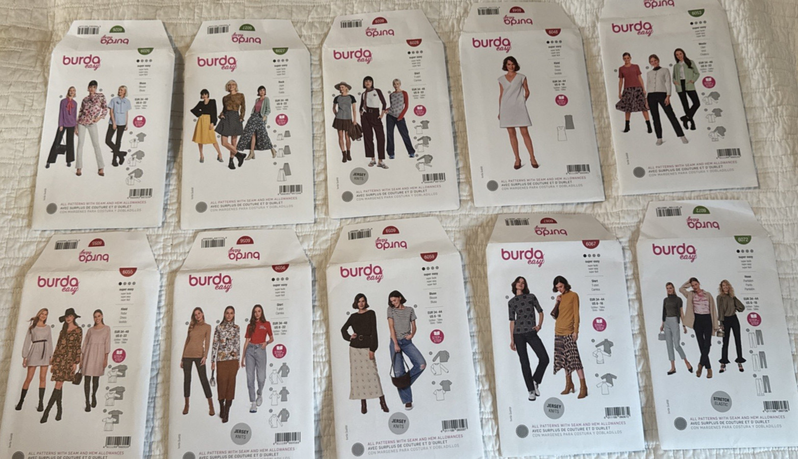 Choice Burda Unused Easy Pattern Collection