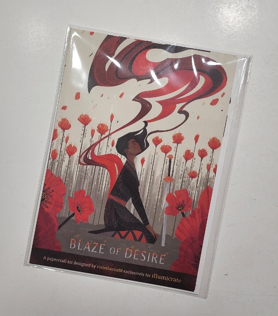 ILLUMICRATE BLADE OF DESIRE PAPERCRAFT KIT THE POPPY WAR RF KUANG APRIL 2023 NEW