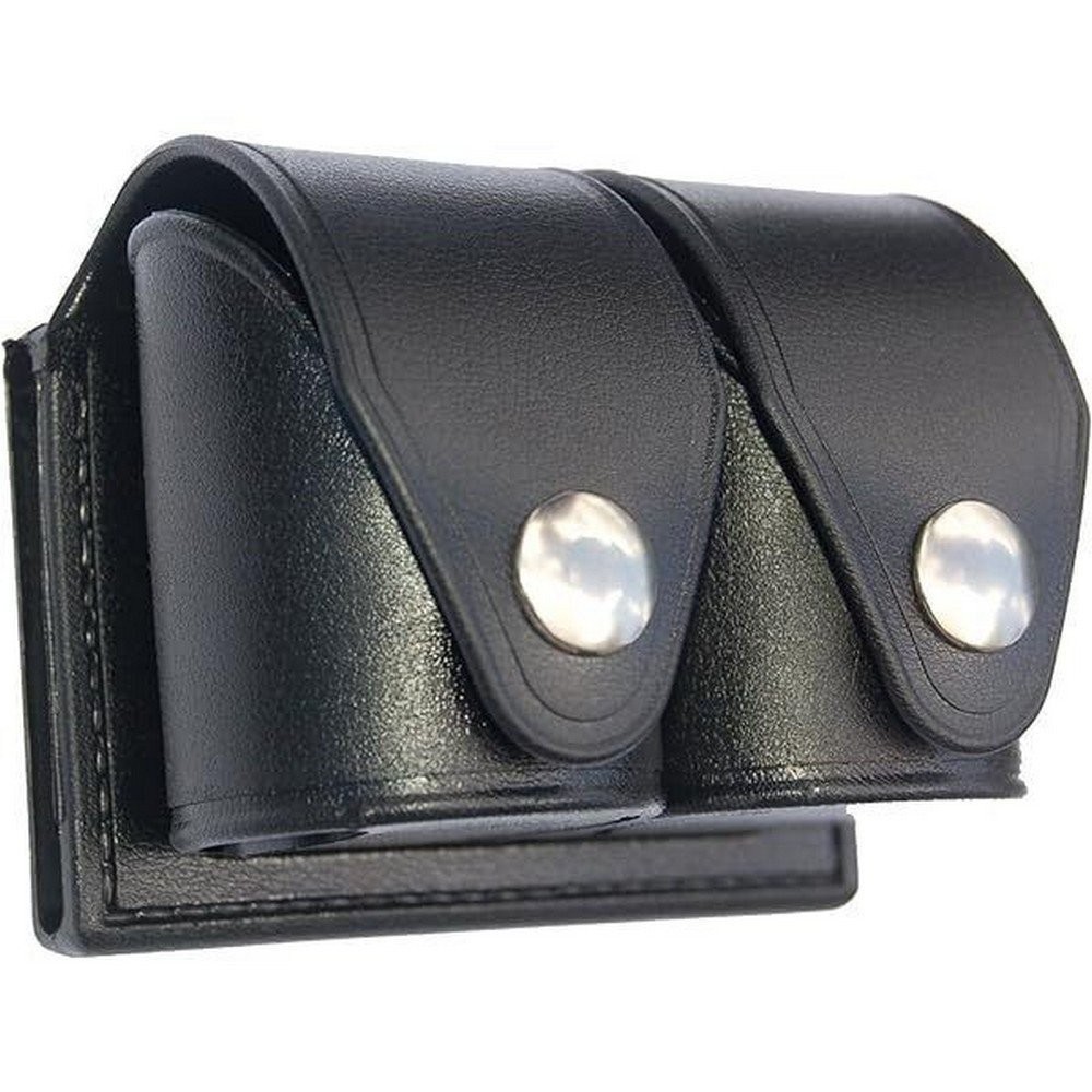 HKS Speedloader Dupont Hytrel Carry Case Large Plain Black Basketweave - 203-PLB