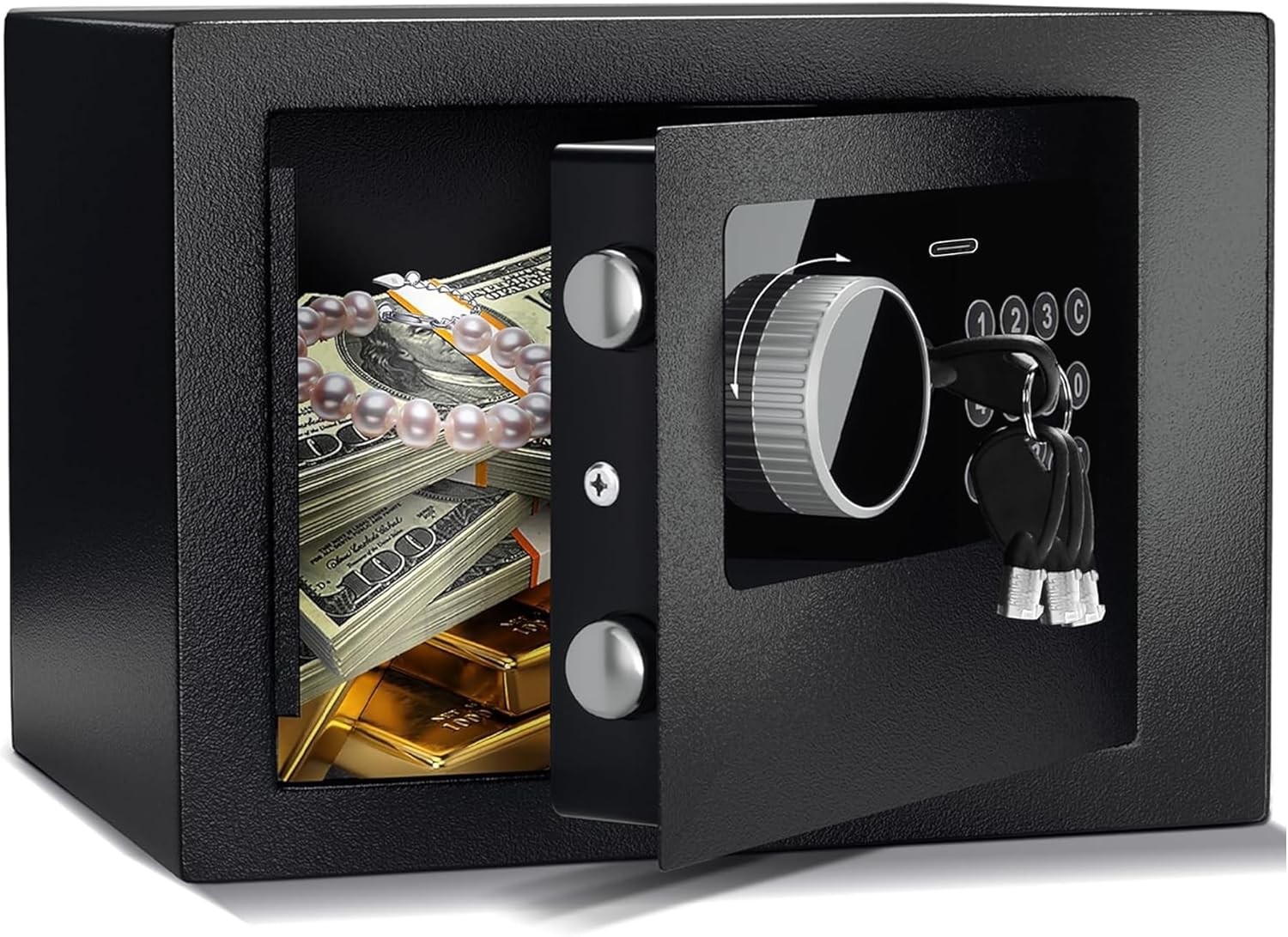 Digital Electronic Safe with Keypad Steel Security Lock Box for Cash Jewelry