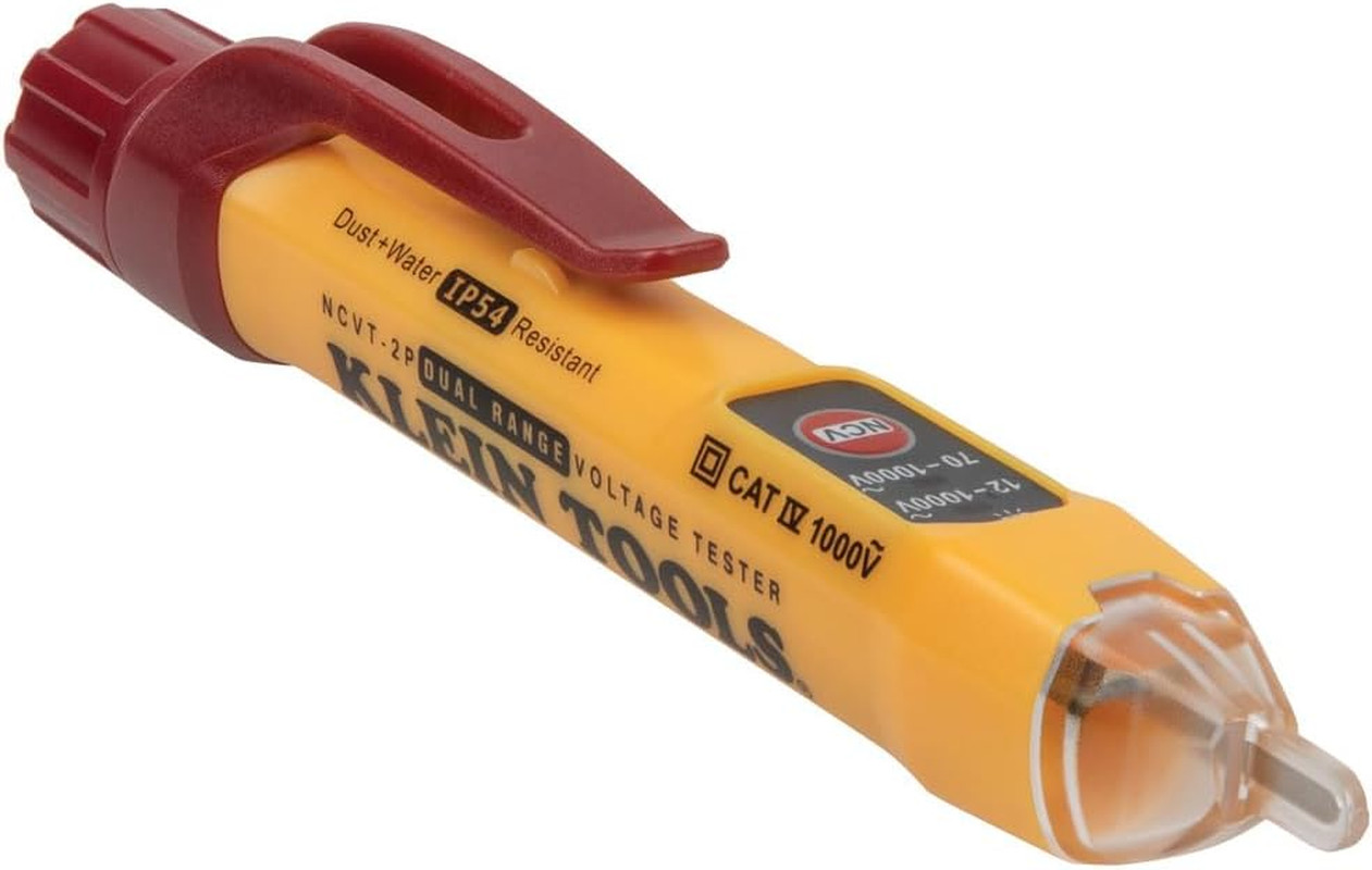 NCVT2P Dual Range, Non-Contact Voltage Tester, 12-1000V AC, Visual and Audible I
