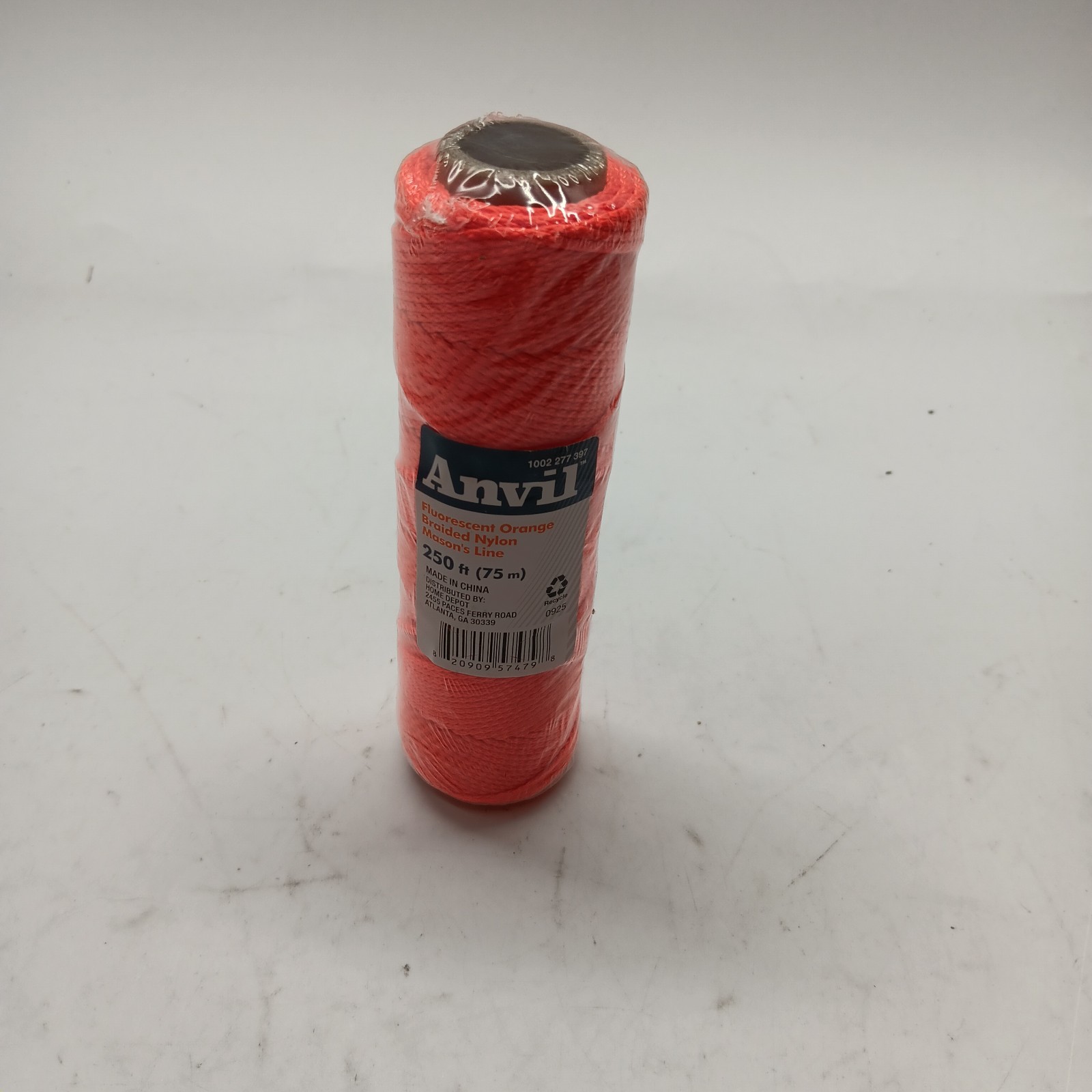 Anvil Mason Line Nylon String Orange Line, 250Ft Braided Twine String Masons