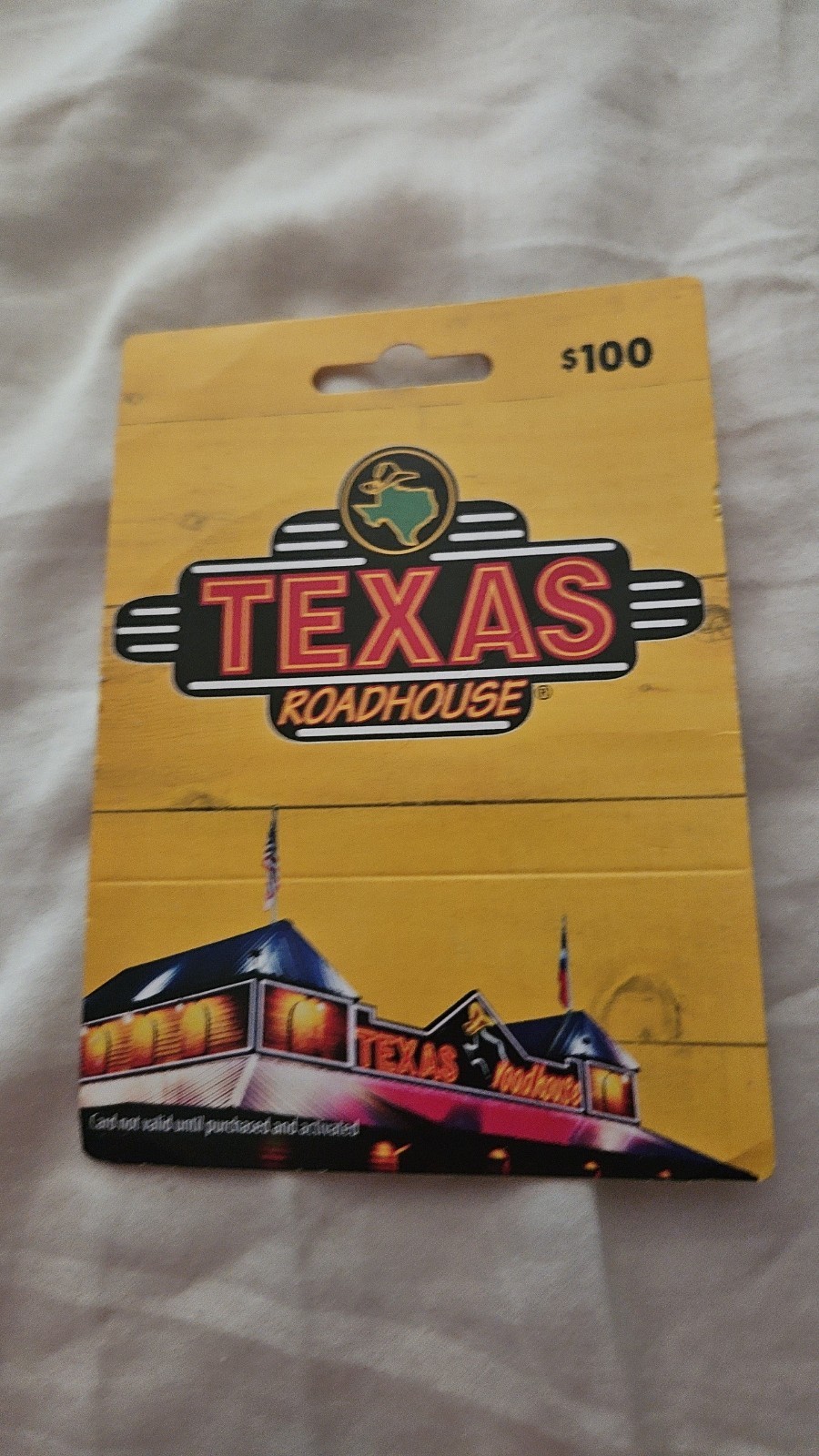 Texas Roadhouse $100 Food & Beverage Gift Card, Scratch-Off PIN, No Expiration