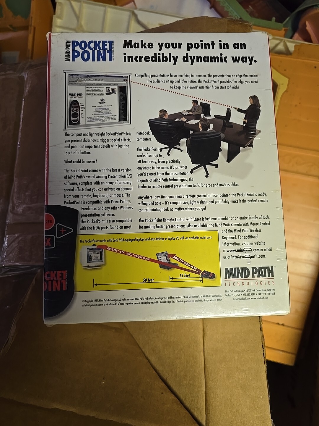 NEW SEALED Mind Path Pocket Point Remote Control Pointer