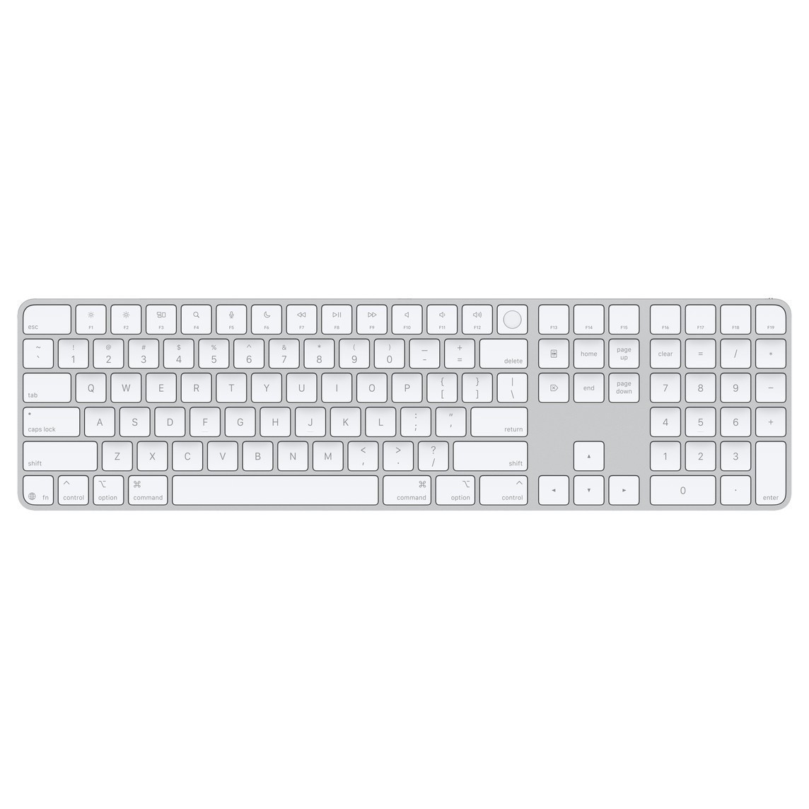 Apple Magic Keyboard with Touch ID and Numeric Keypad - A3119 -White - Excellent