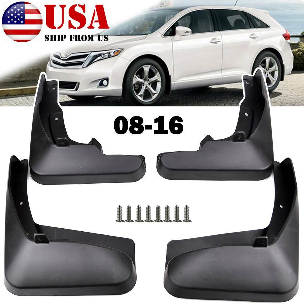 For TOYOTA VENZA 08-16 4PCS FRONT & REAR SPLASH GUARD MUD FLAPS SET MUDFLAPS