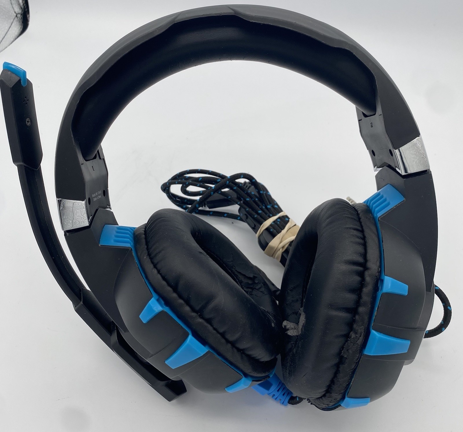 Phenom Gaming Headset Blue/Black LED Dark Light/Microphone MI-VGH13