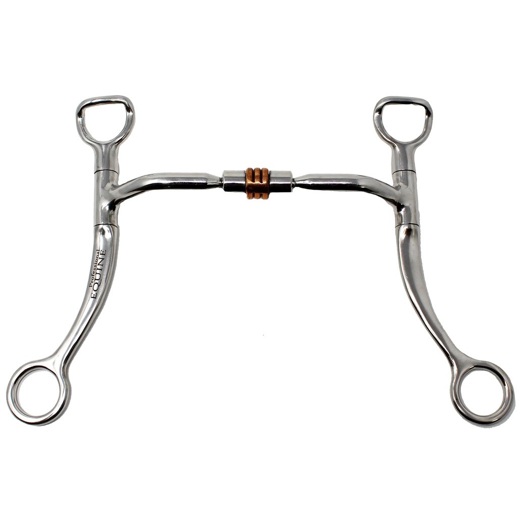 Horse Stainless Steel Western  Copper Roller Jointed Mouth Curb Horse Bit 35315v