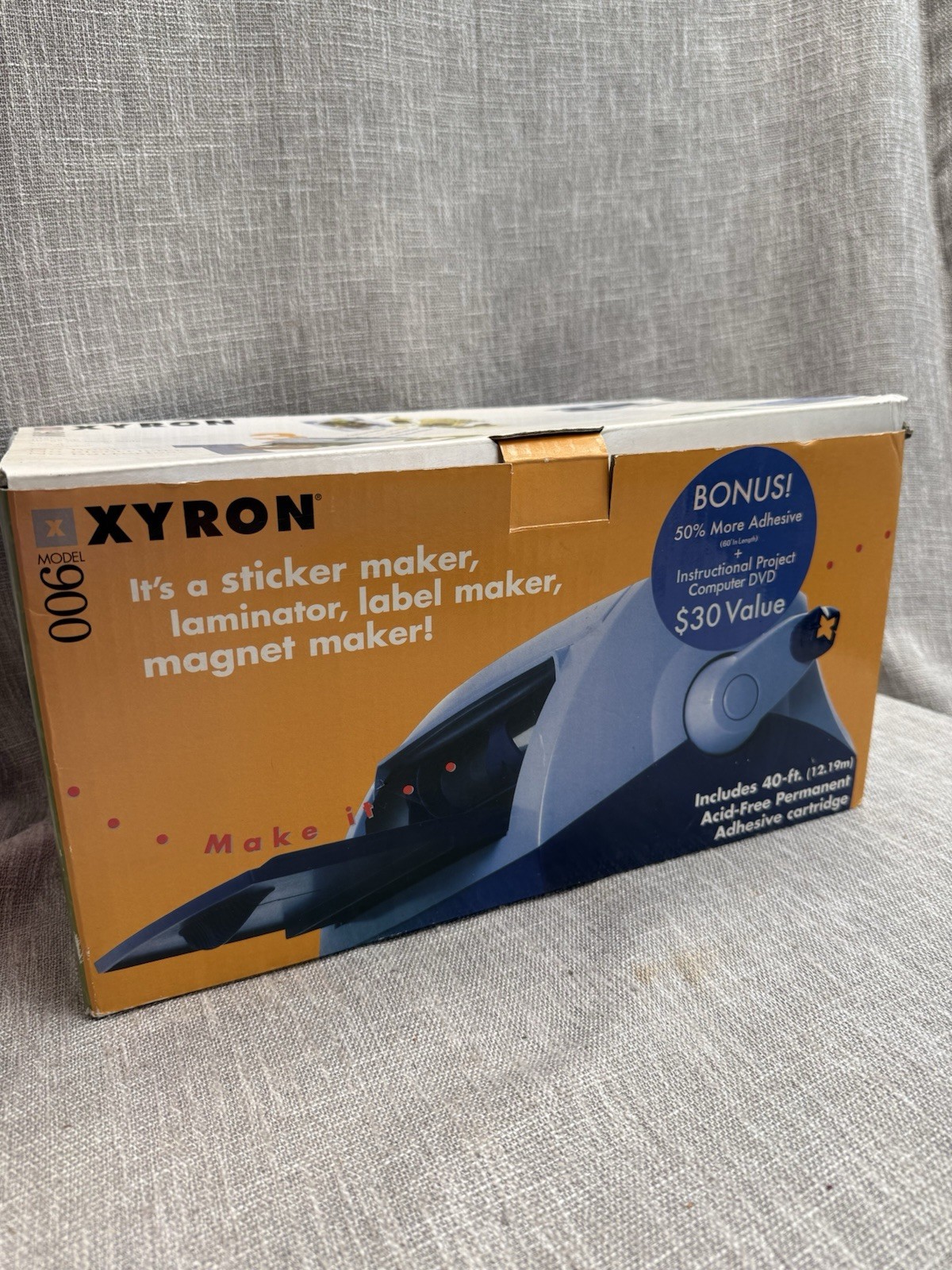 Xyron Model 900 Sticker Laminate Magnet Label Maker Crafts Scrapbooking READ