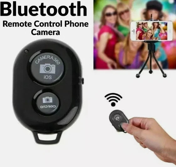 Bluetooth Remote Control Selfie Shutter Phone Camera Wireless US