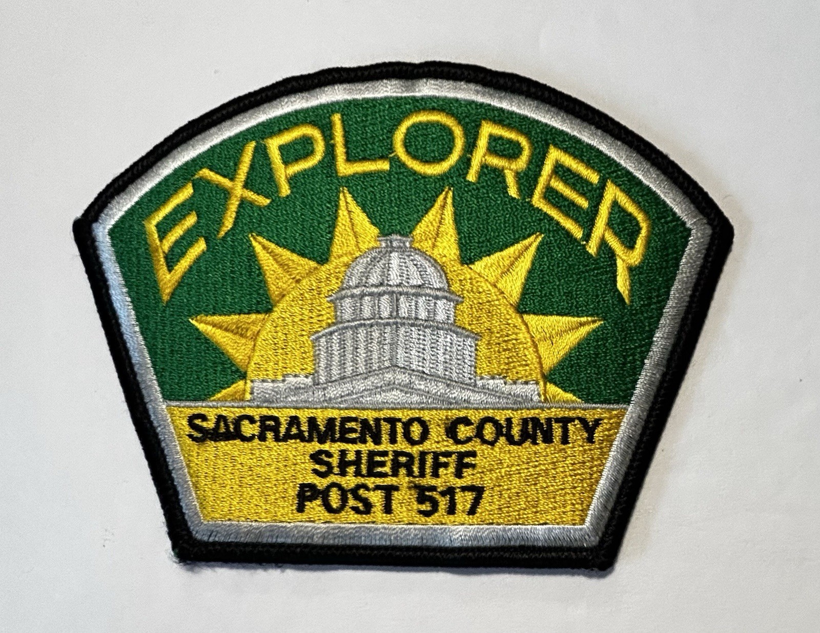 CALIFORNIA SACRAMENTO COUNTY SHERIFF DEPT EXPLORER SCOUT POST 517 PATCH #PDD57