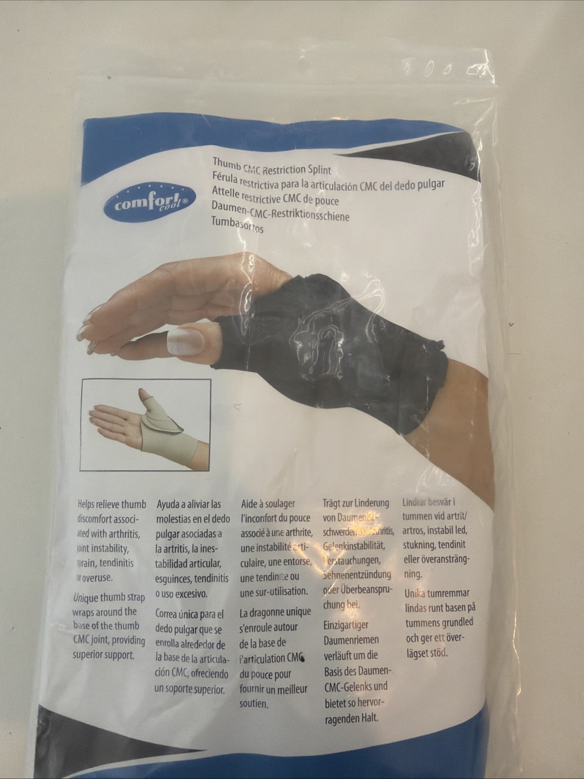 Comfort Cool Thumb Restriction Splint Left Medium NC79558