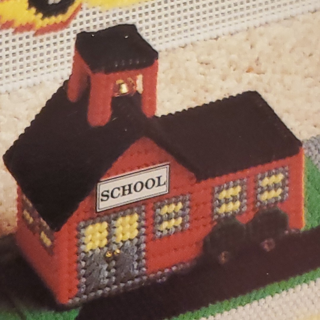 Firefighter's Town Plastic Canvas PATTERN Gas Station School Store Fire fighter