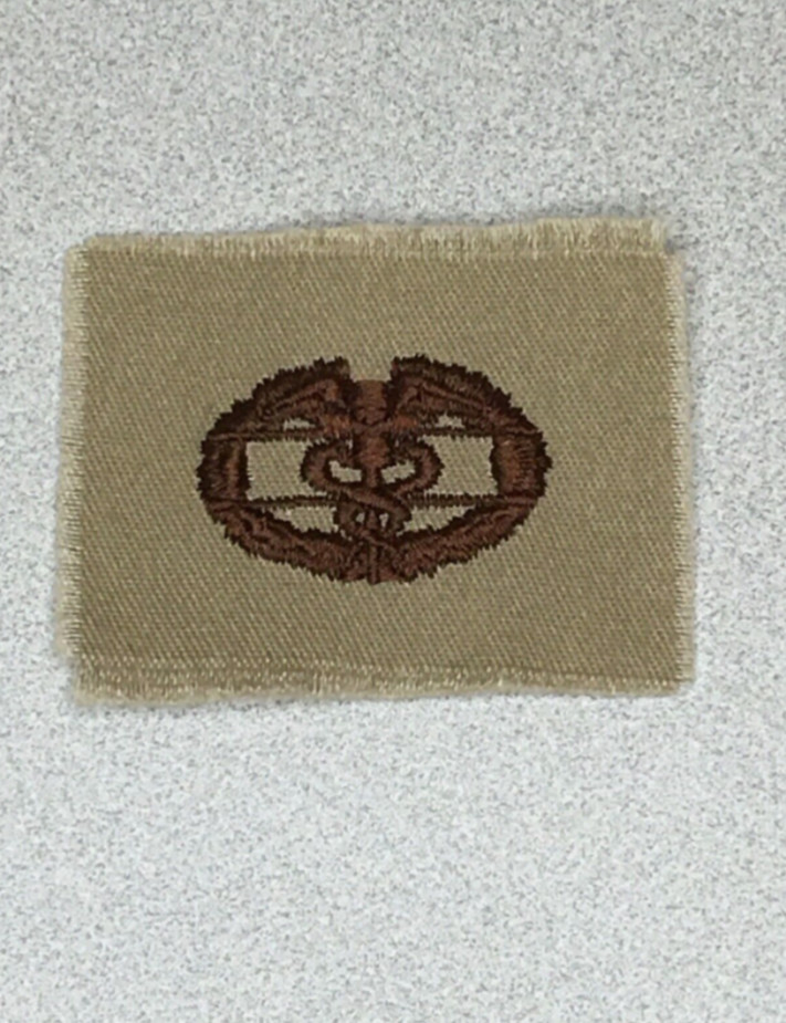 US Army Combat Medical Badge CMB Desert DCU Patch