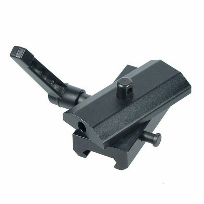Rifle Rotating Quick Detachable Bipod Adapter Mount fit Picatinny Hunting Bipod
