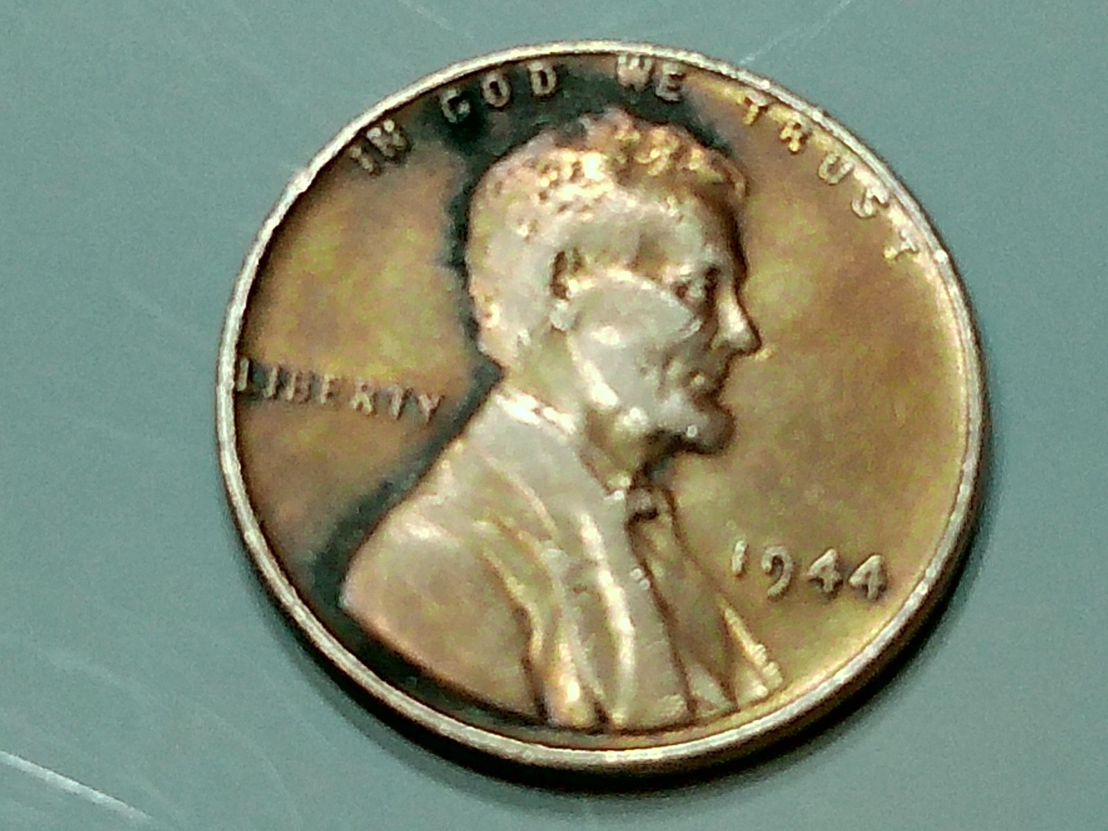 1944 us copper penny - cir. - rb - 3.0 - (error) WDDO-004 date-liberty-Igwt