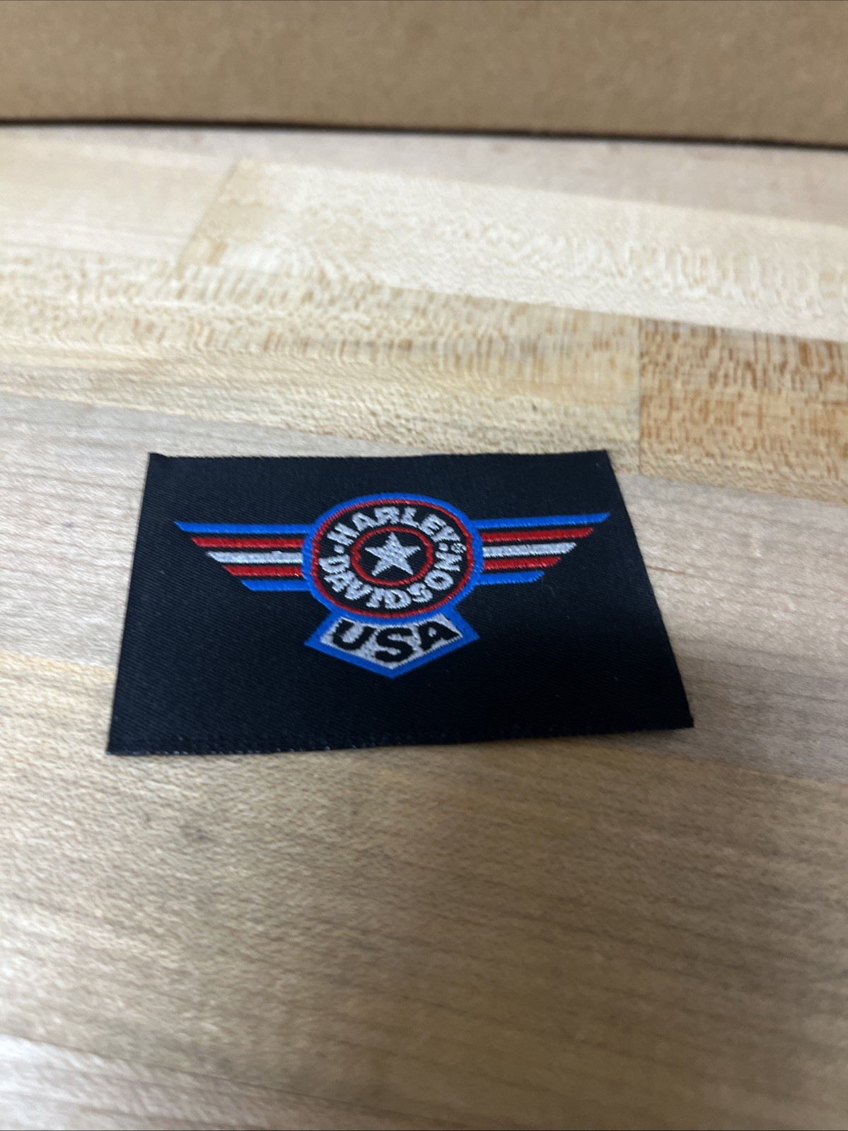Harley-Davidson USA 2.75 X 2 Patch, 1994 Skybox. Box 314