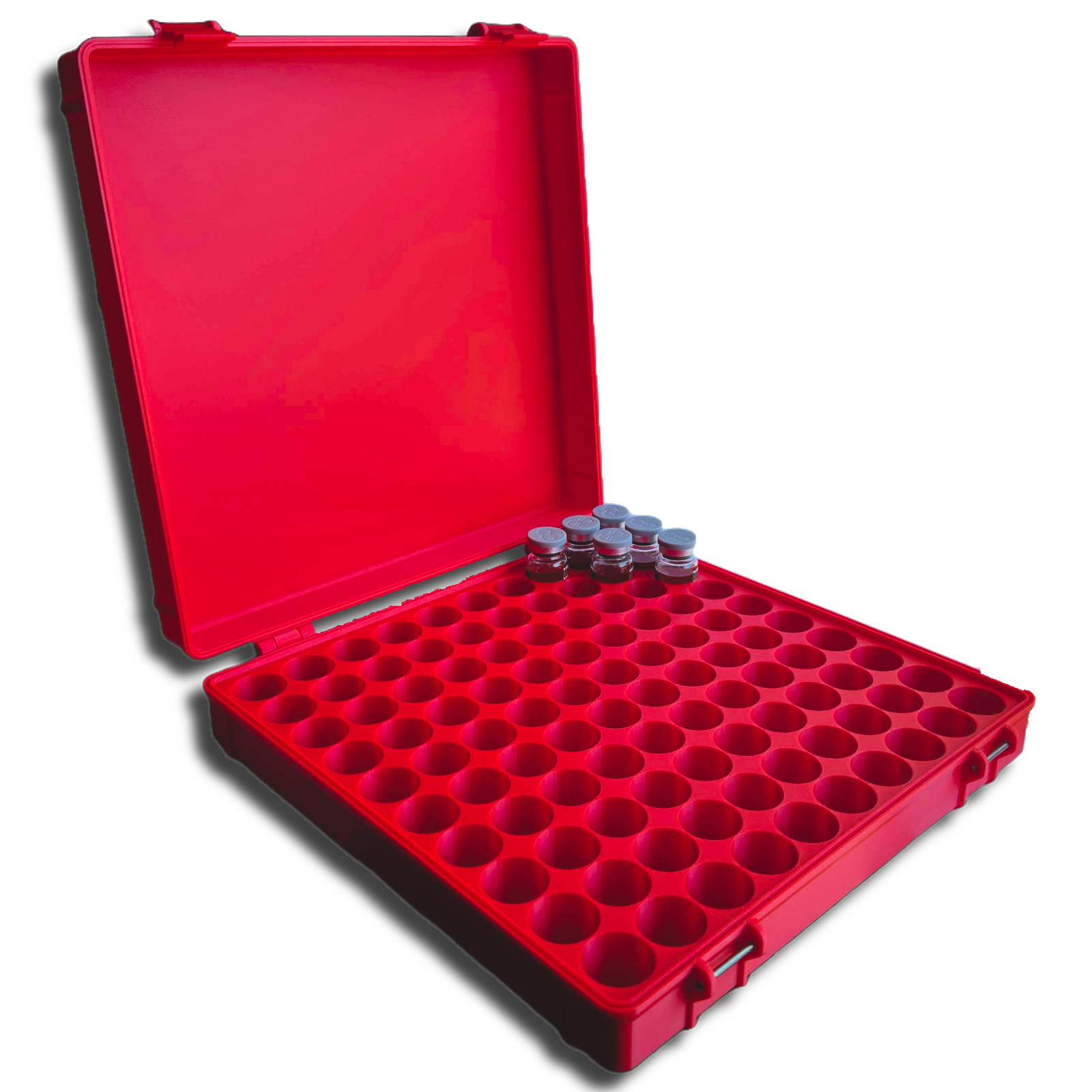 100-Slot 10ml Vial Storage Case Organizer for TRT HRT Research Supplies