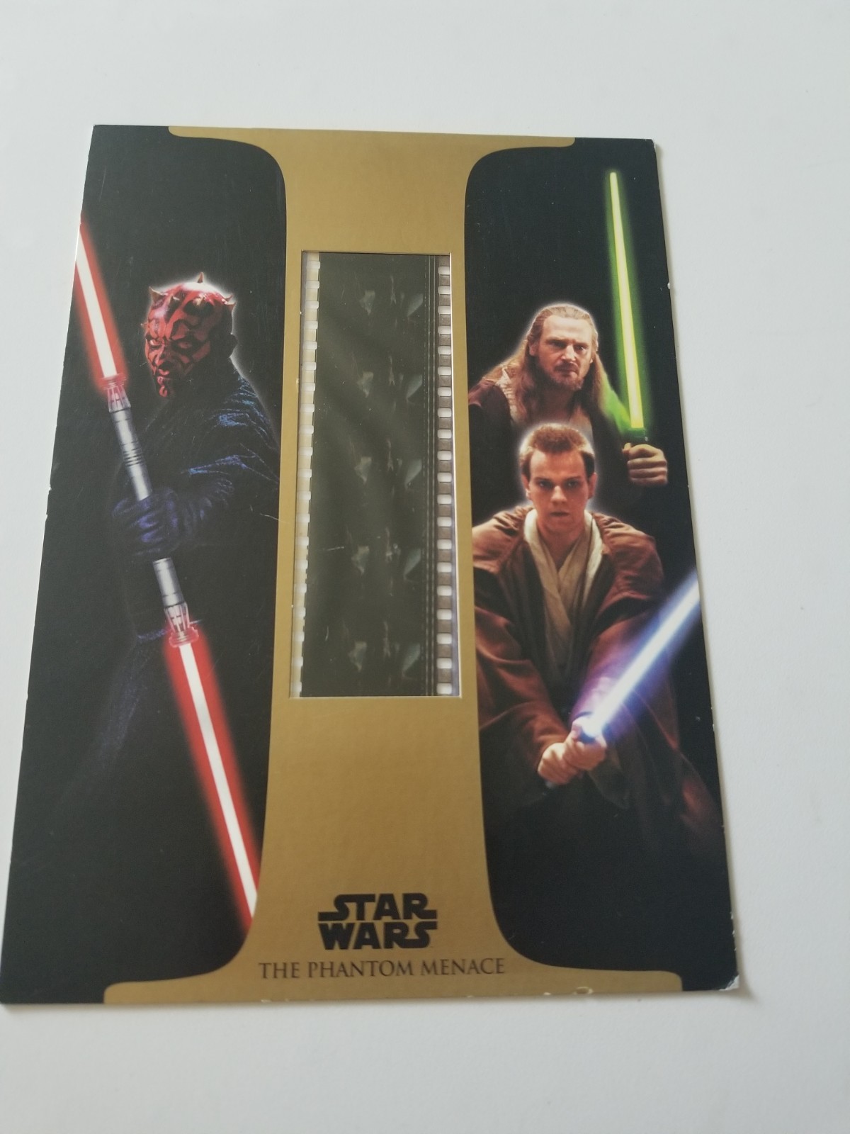 STAR WARS THE PHANTOM MENACE MOVIE 5 FILM CELL COLLECTIBLE SENITYPE NUTE GUNRAY+