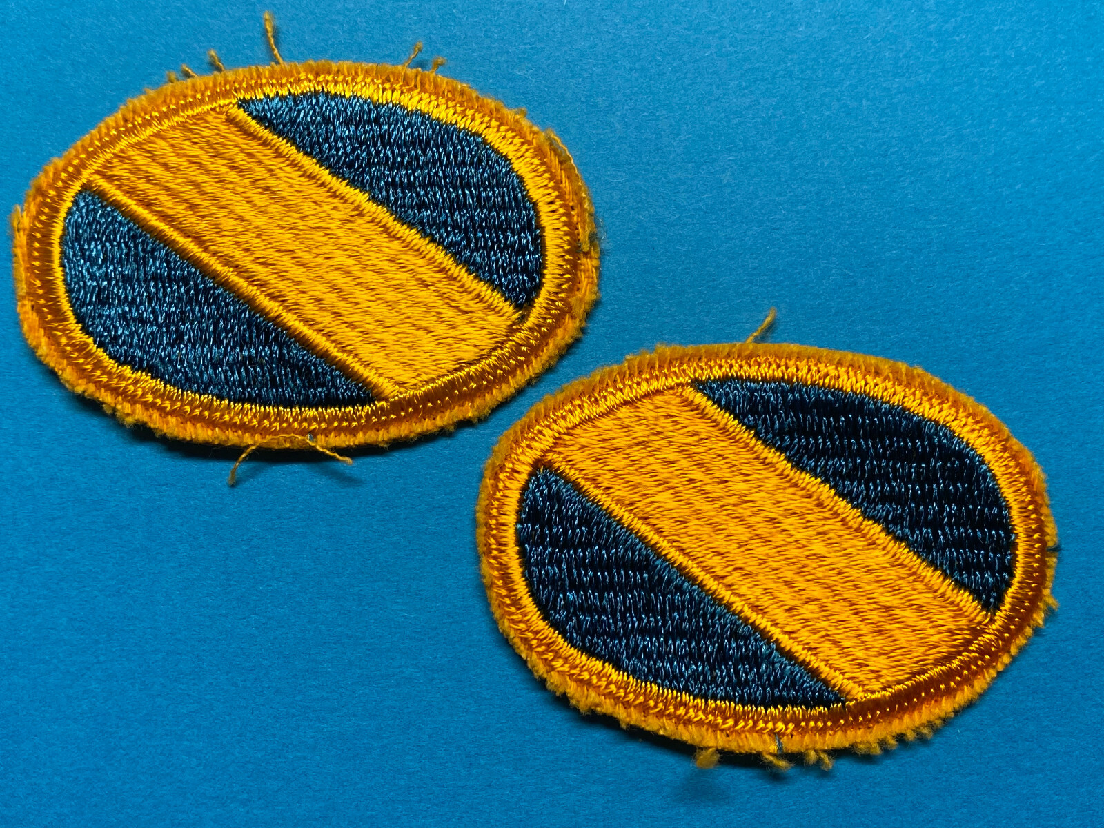 US ARMY 1ST SPECIAL FORCES GROUP AIRBORNE PARA OVALS, SET OF TWO, CUT EDGED