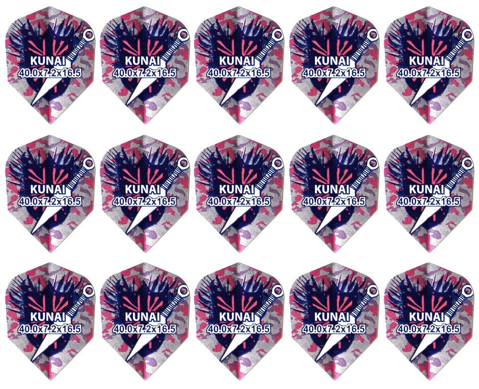 5 New Sets Harrows Hologram Arsenal Standard Dart Flights - Kunai