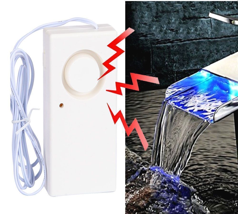 1-5pcs Water Leak Alarm Flood Level Overflow Detector Sensor Home Security Alert