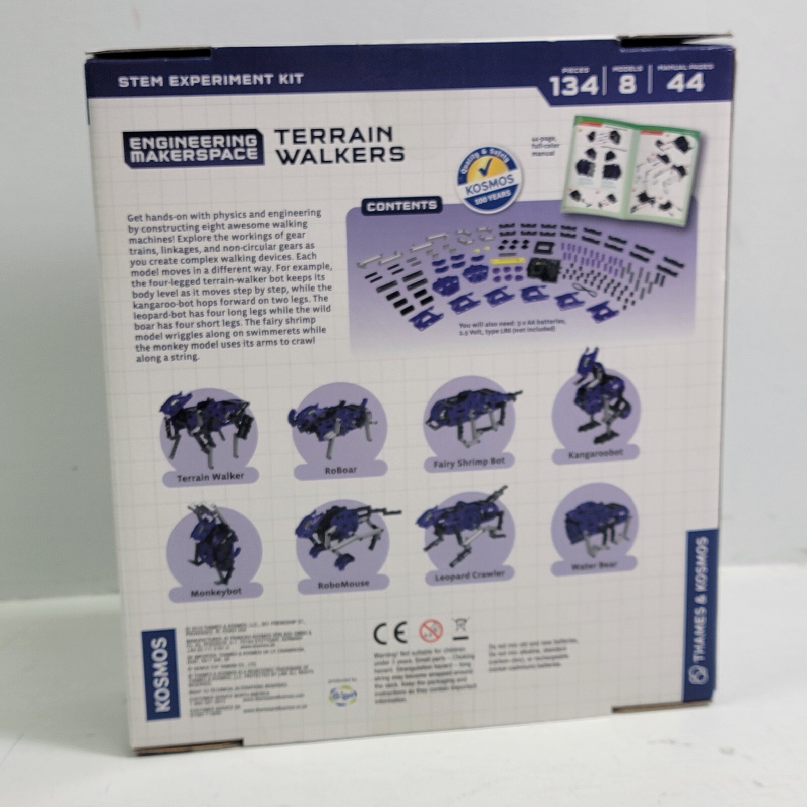 Thames & Kosmos Engineering Makerspace Terrain Walkers Science Building Kit New!