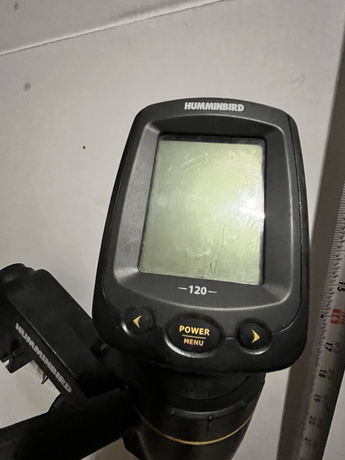 Humminbird 120 Fishin Buddy Portable Fish Finder With Clamp Untested