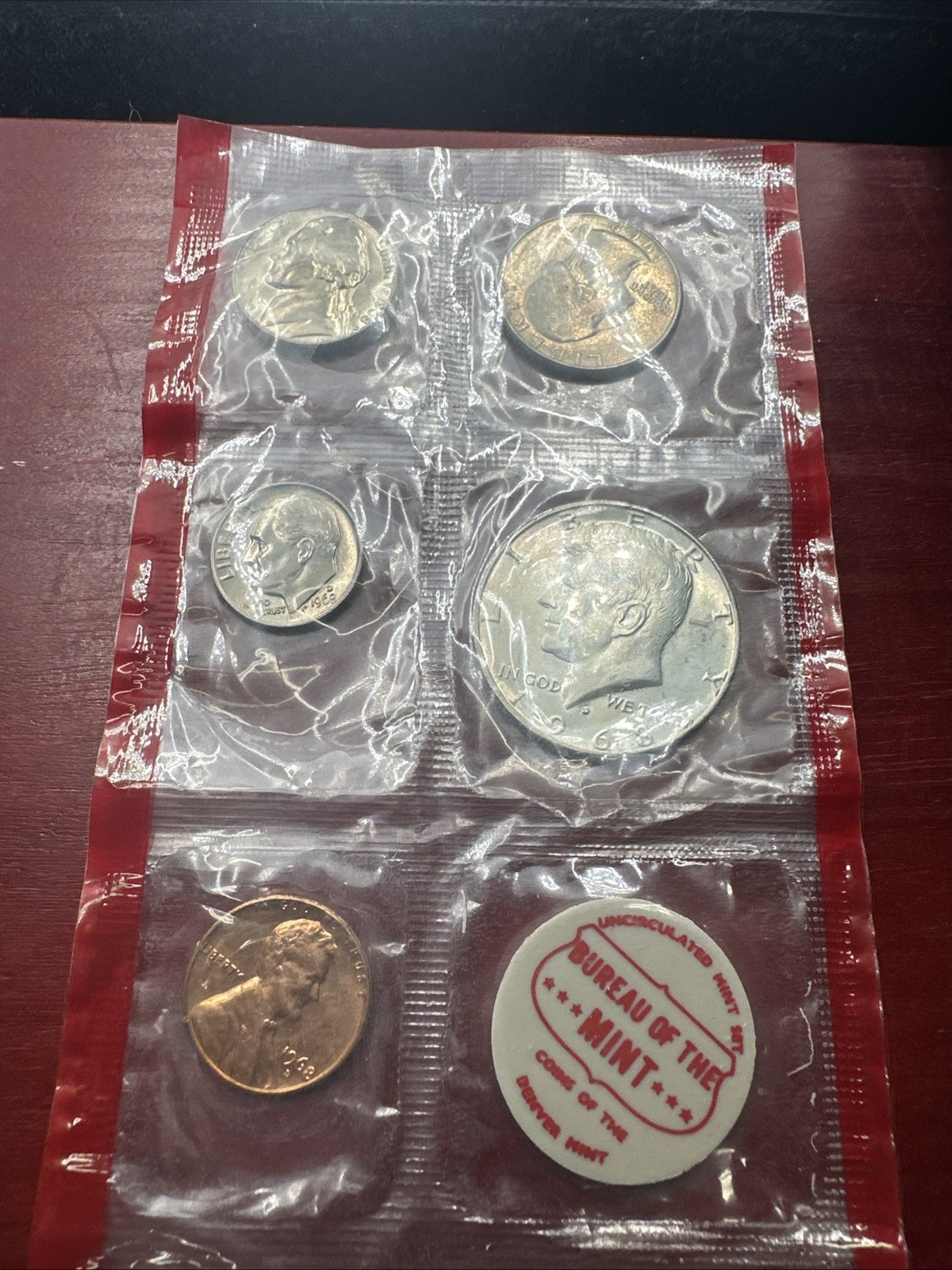 1968 U.S. Mint Uncirculated Coin Set – P, D & S Mints – Complete Sealed