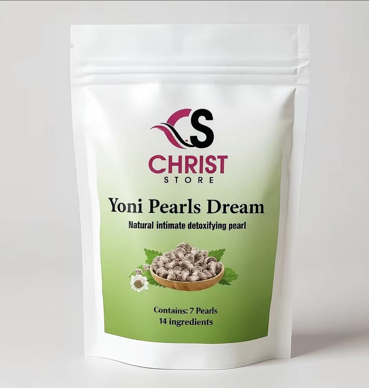 Yoni Pearls Organic Natural Base 7 Pearls Bags for Intimate Detoxification