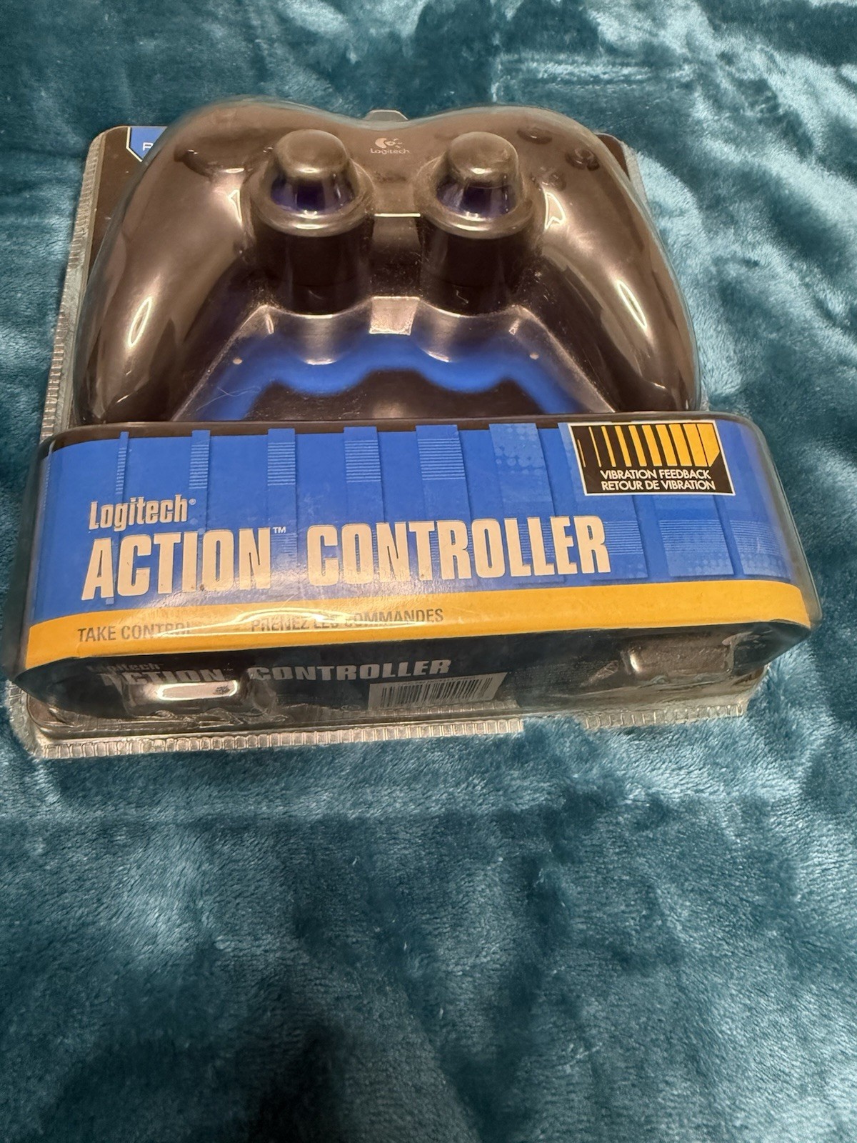 Logitech Action Controller Wired Gamepad for PS2/PS1 Dual Analog Turbo Vibration