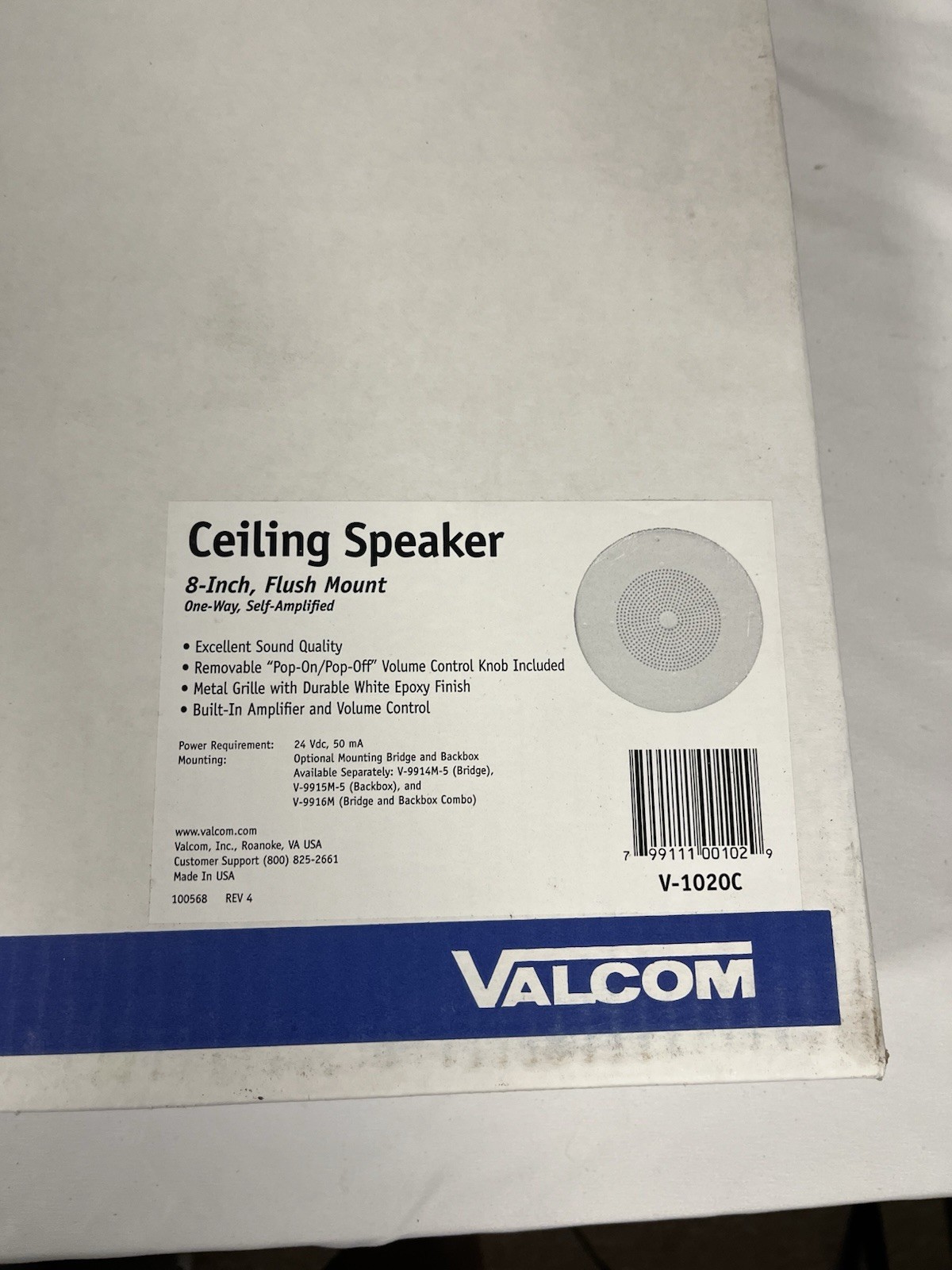 Valcom V-1020C Ceiling Speaker
