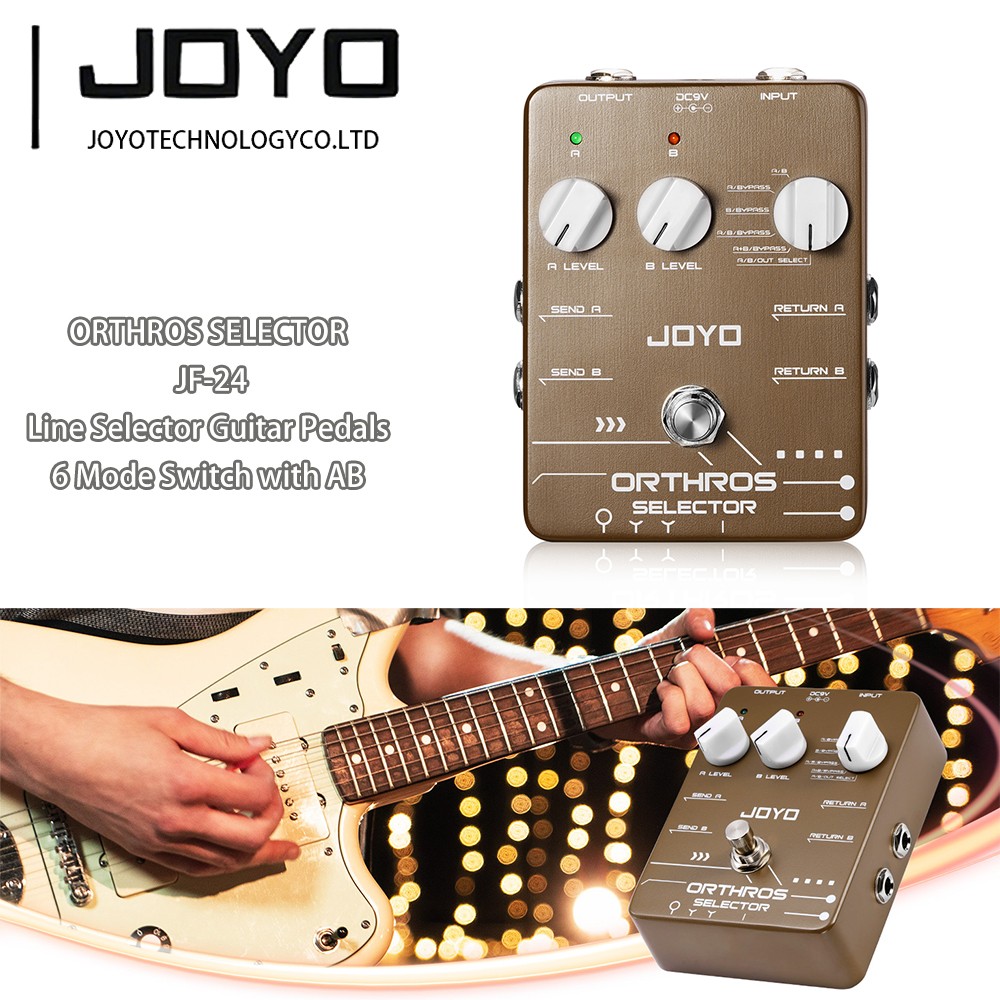 JOYO Line Selector Guitar Pedals 6 Mode Switch 2 Effect Loop for Electric Guitar