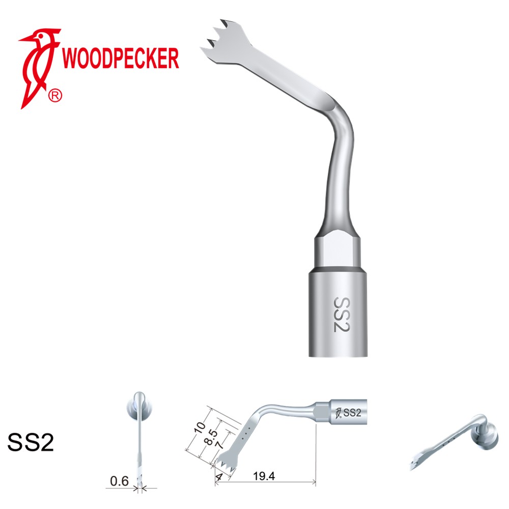 Woodpecker Dental Perio Bone Surgery Tips SS2 for Surgic Smart  & Satelec Perio