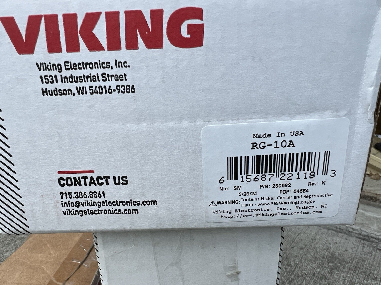 Viking Electronics RG-10A Industrial Intercom System MPN: RG-10A