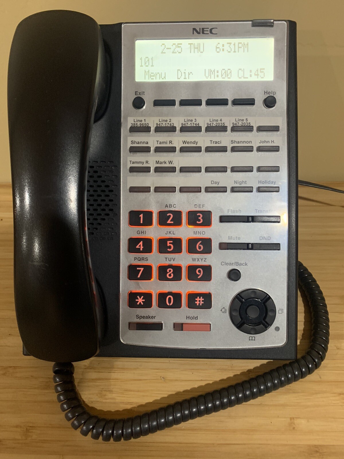 NEC 1100063 IP4WW-24TXH-B-TEL (BK)  SL1100 Phone Black Tested *90 DAY WARRANTY*