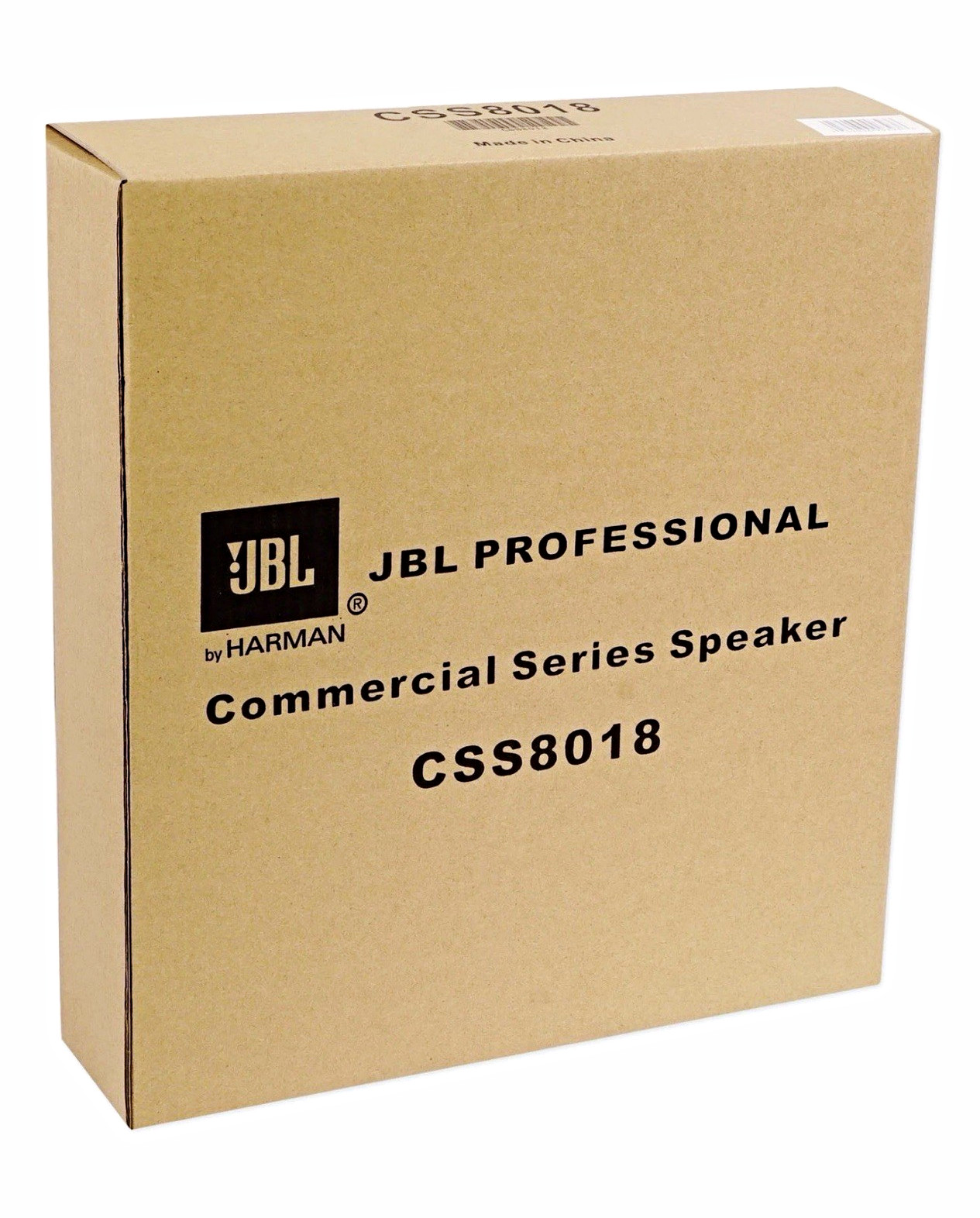 JBL CSS8018 8 in Wired In-Ceiling Speaker, White Round 10W RMS